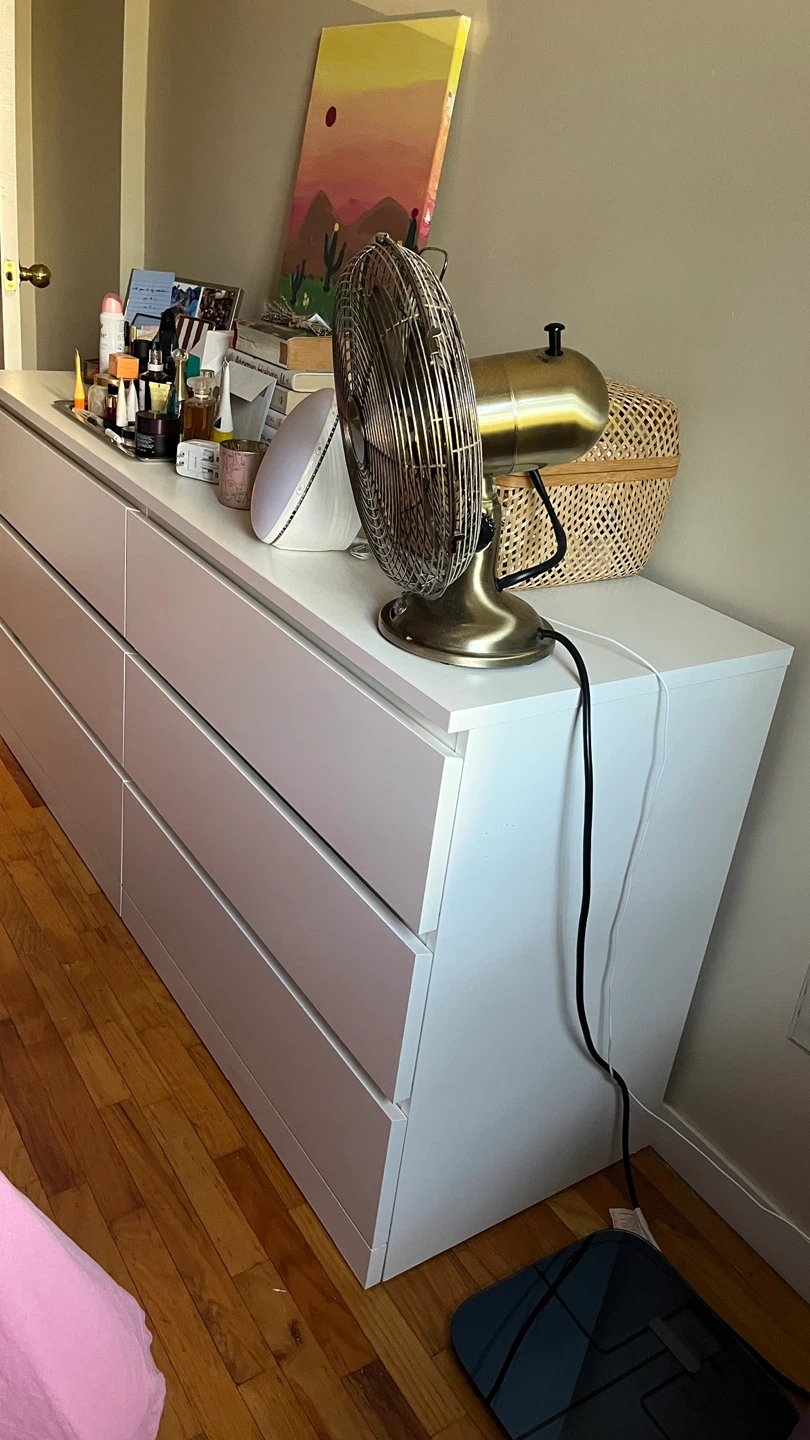 IKEA Malm White 6-Drawer Dresser - photo 2