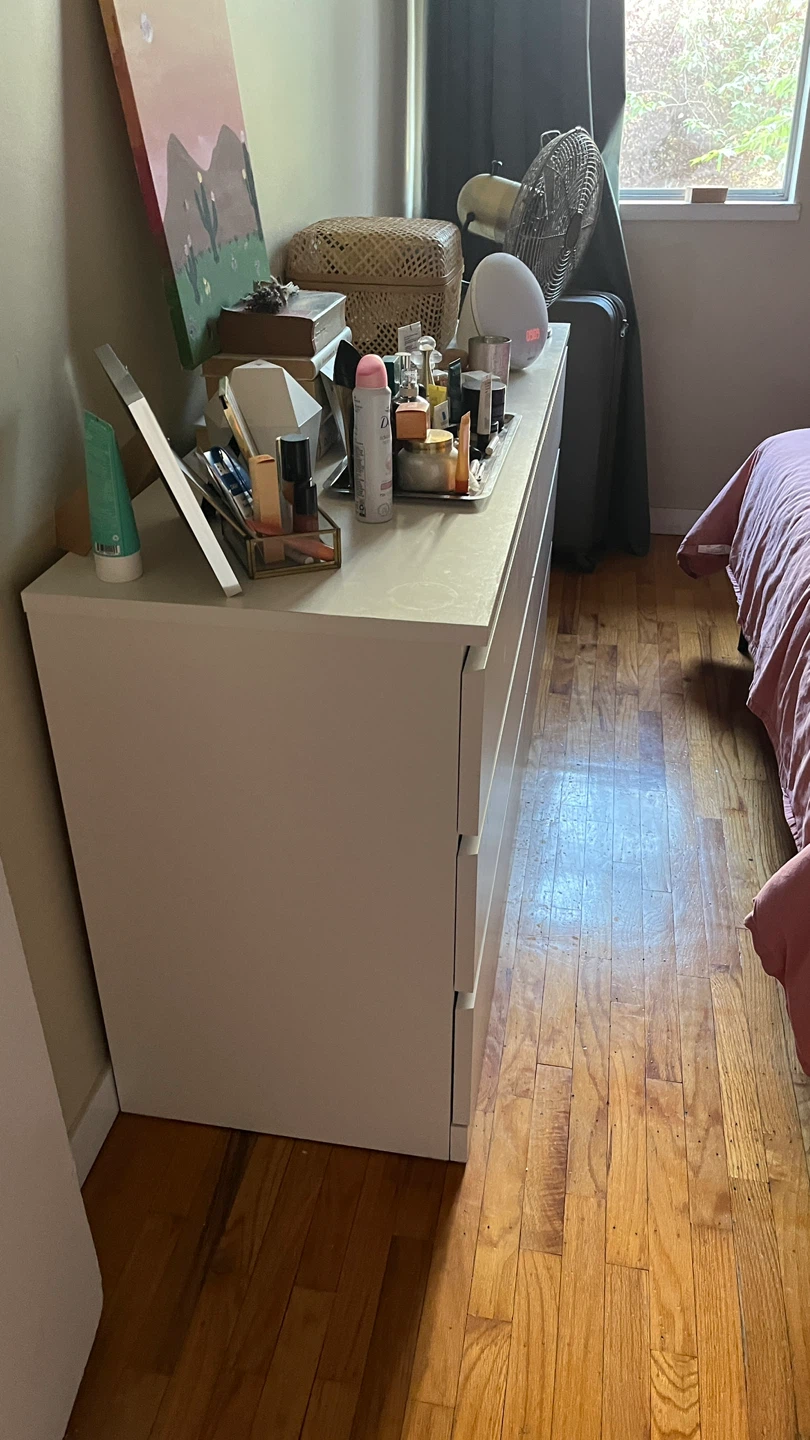 IKEA Malm White 6-Drawer Dresser - photo 3
