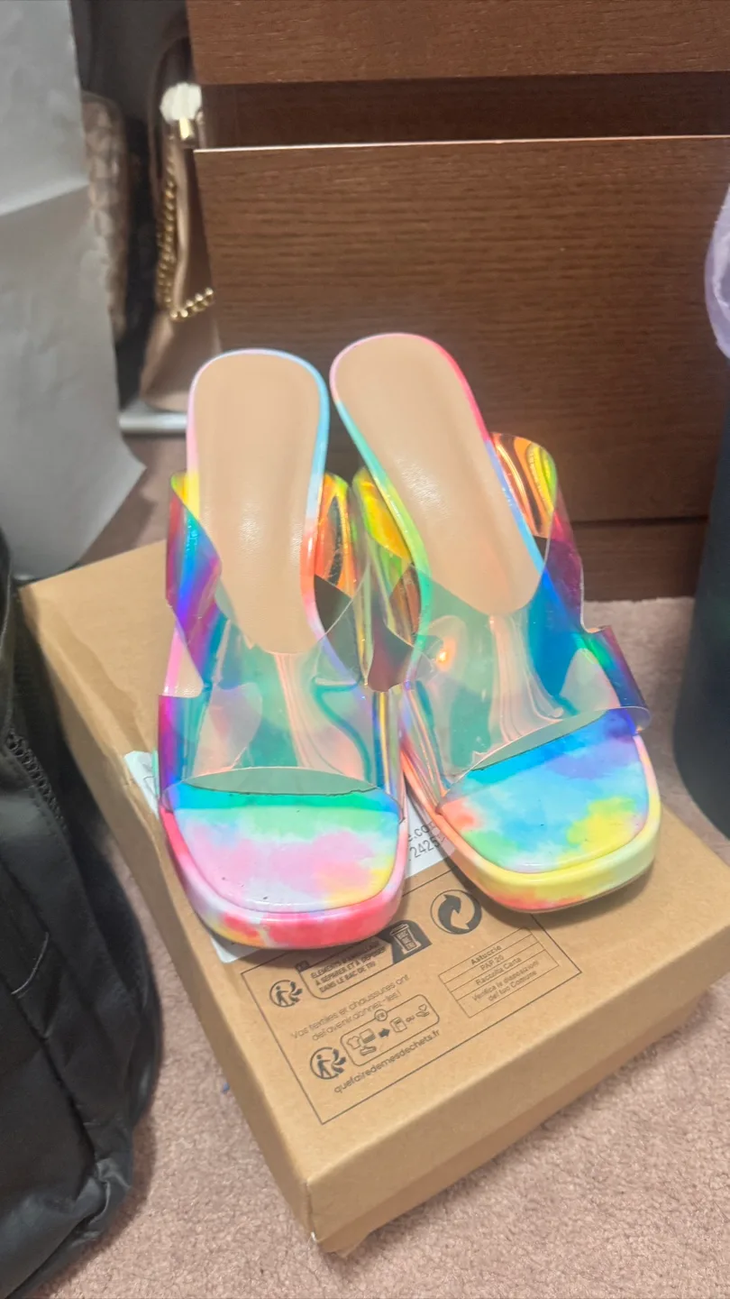 Rainbow Platform Mules thumbnail