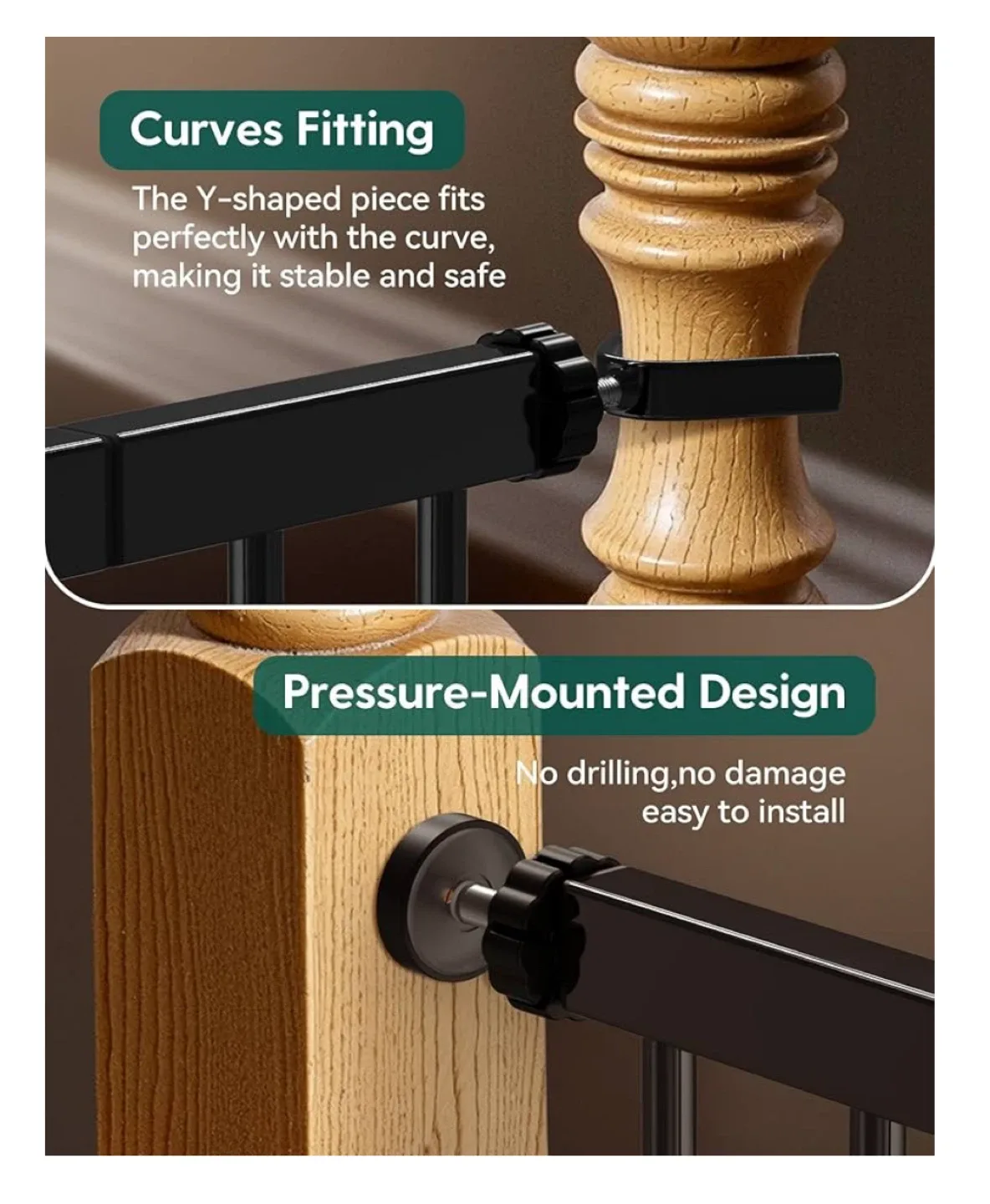 NEW Babelio 26’-40’ No Drill Baby Gate image indicator(7)