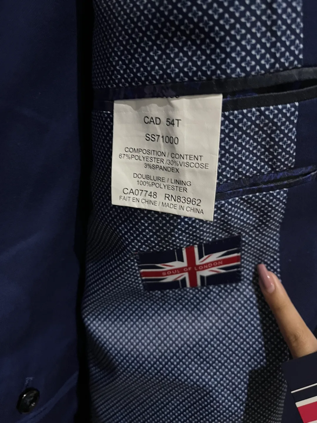 Soul of London Slim Fit Suit - Size 54 Tall image indicator(6)