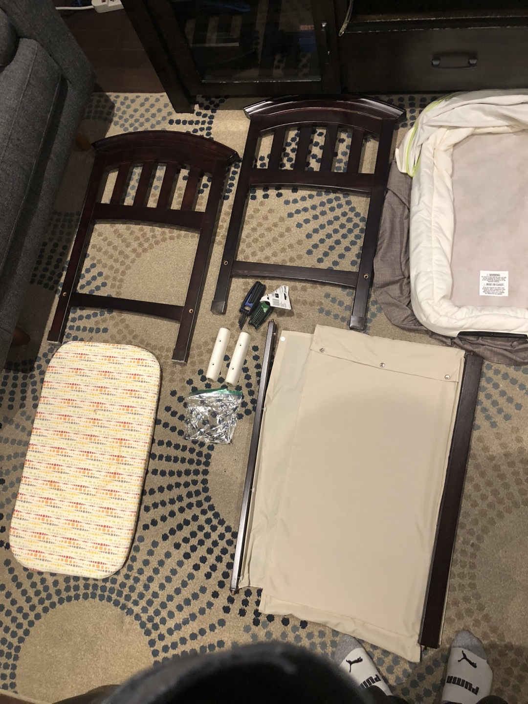 Bassinet - Brown & White - photo 3