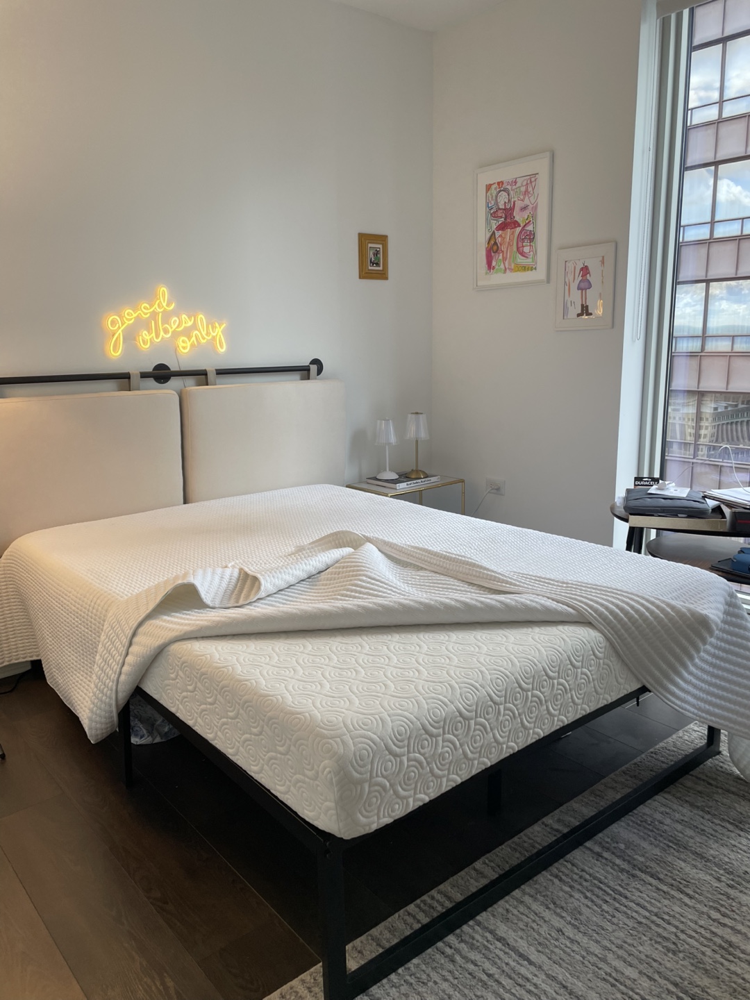 White Mattress and frame