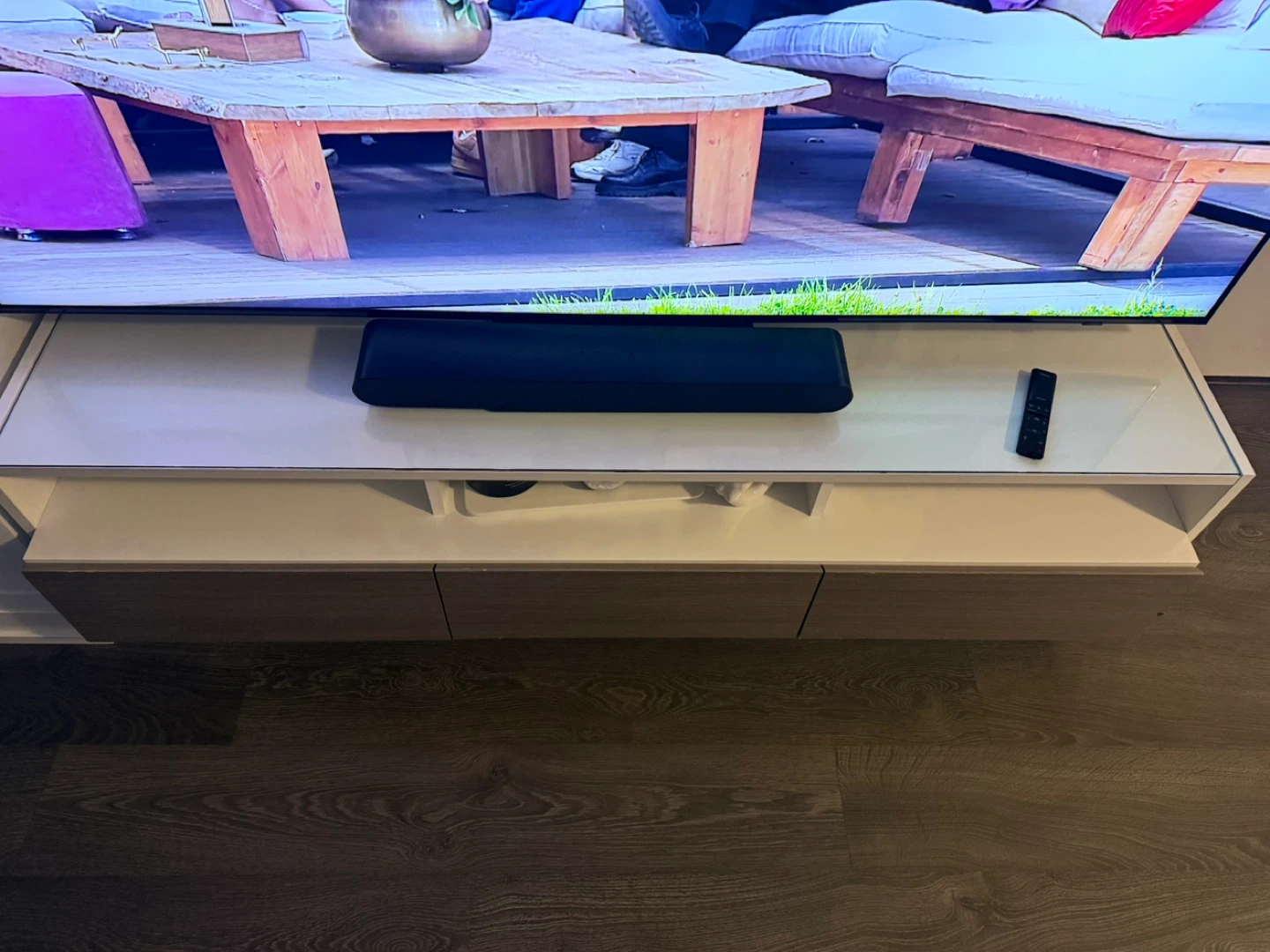 White & Wood TV Stand - photo 5