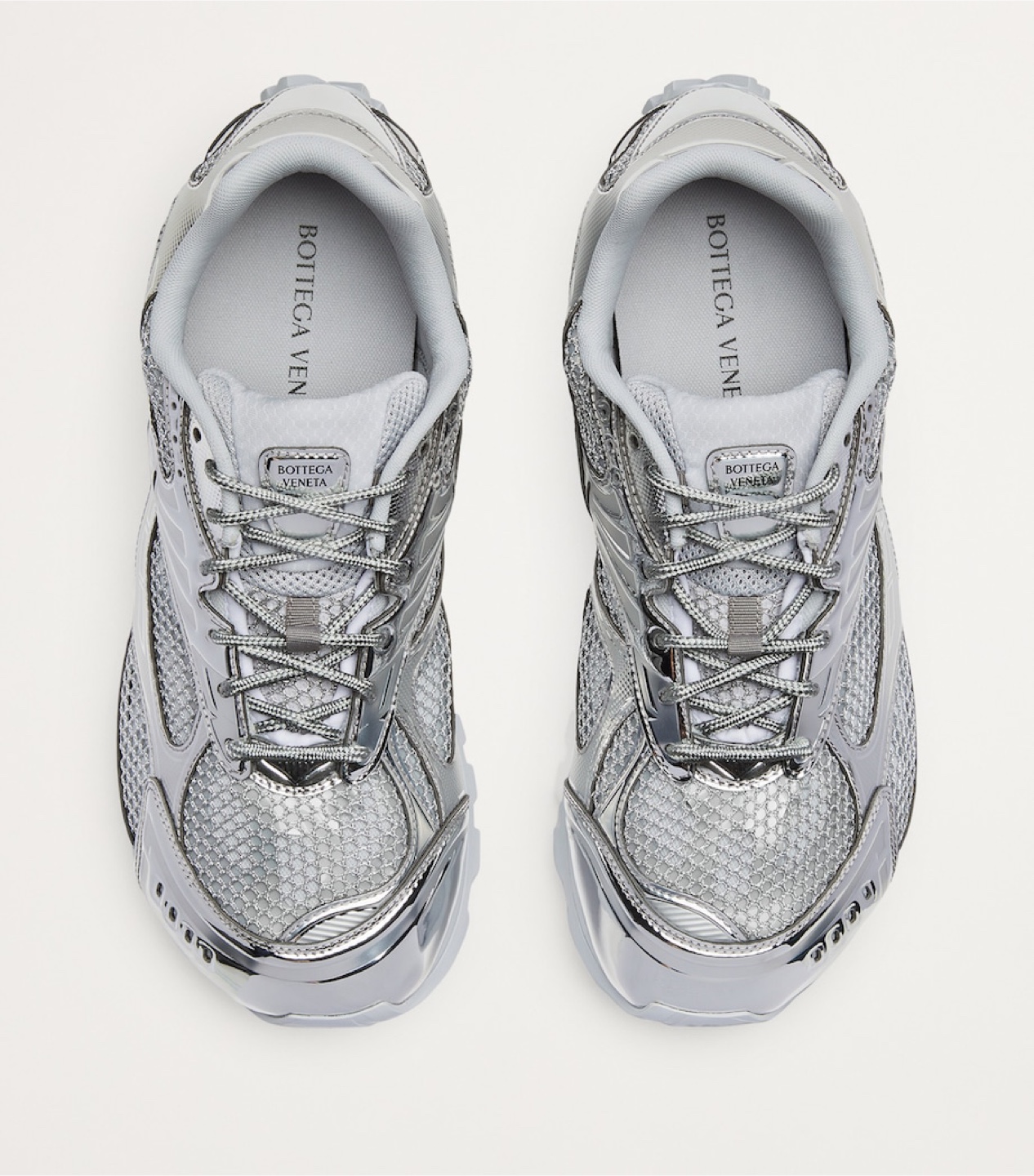 Bottega Veneta Women's Speedster Sneakers - Silver - photo 2
