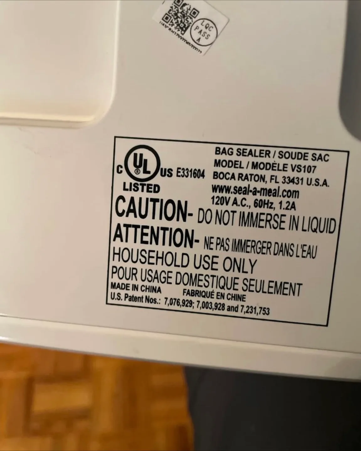 Seal-a-Meal VS107 Bag Sealer image indicator(4)