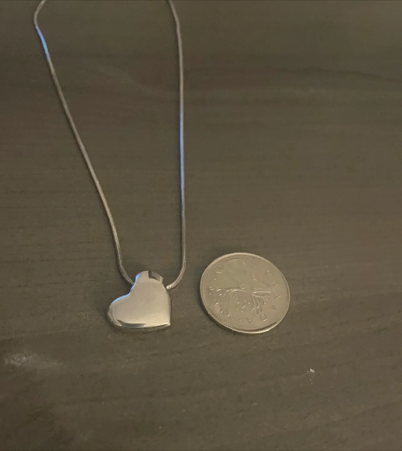 Silver Heart Pendant Necklace image indicator(3)