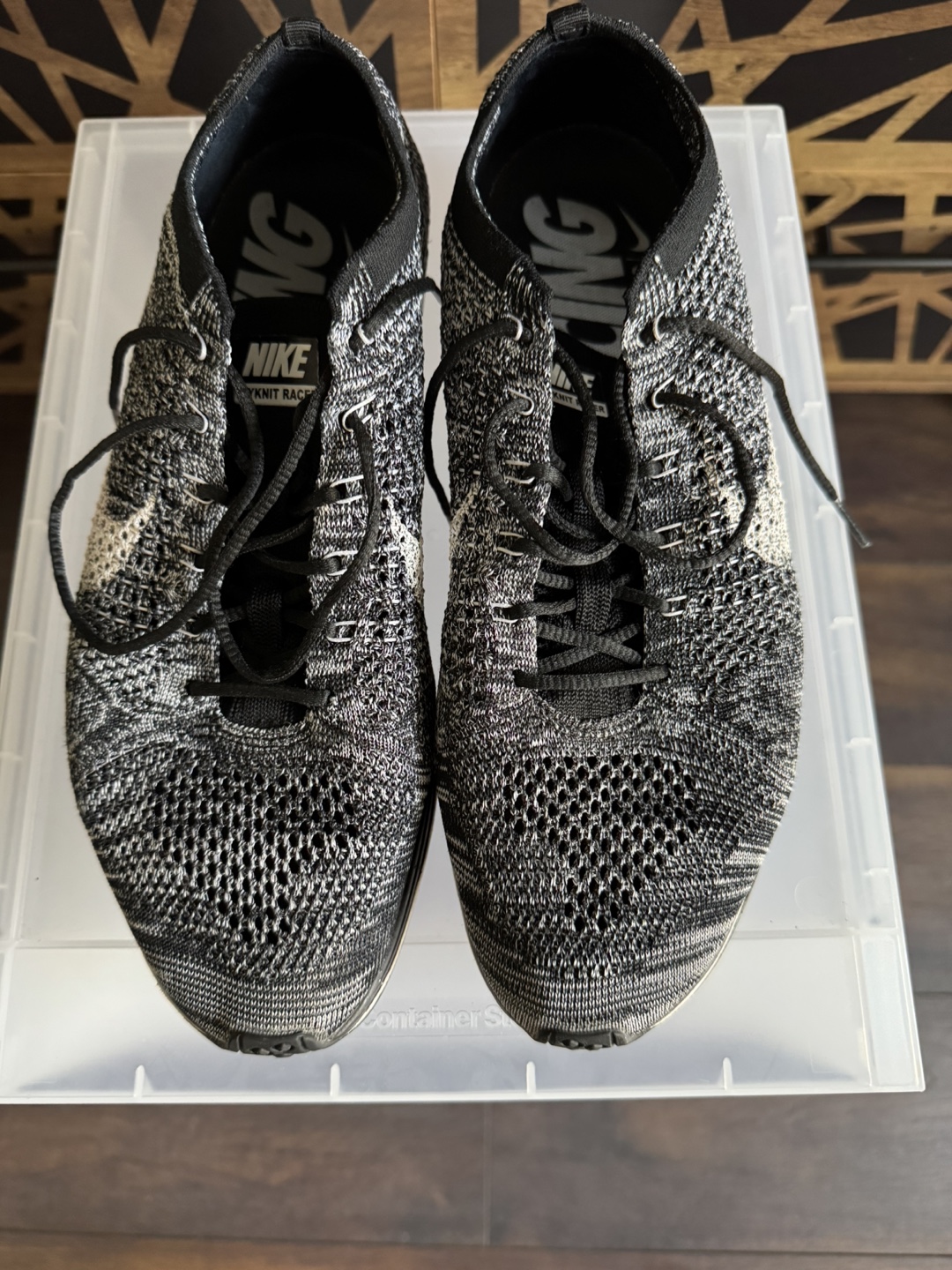 Nike Flyknit Racer Oreo Size 12 - photo 2
