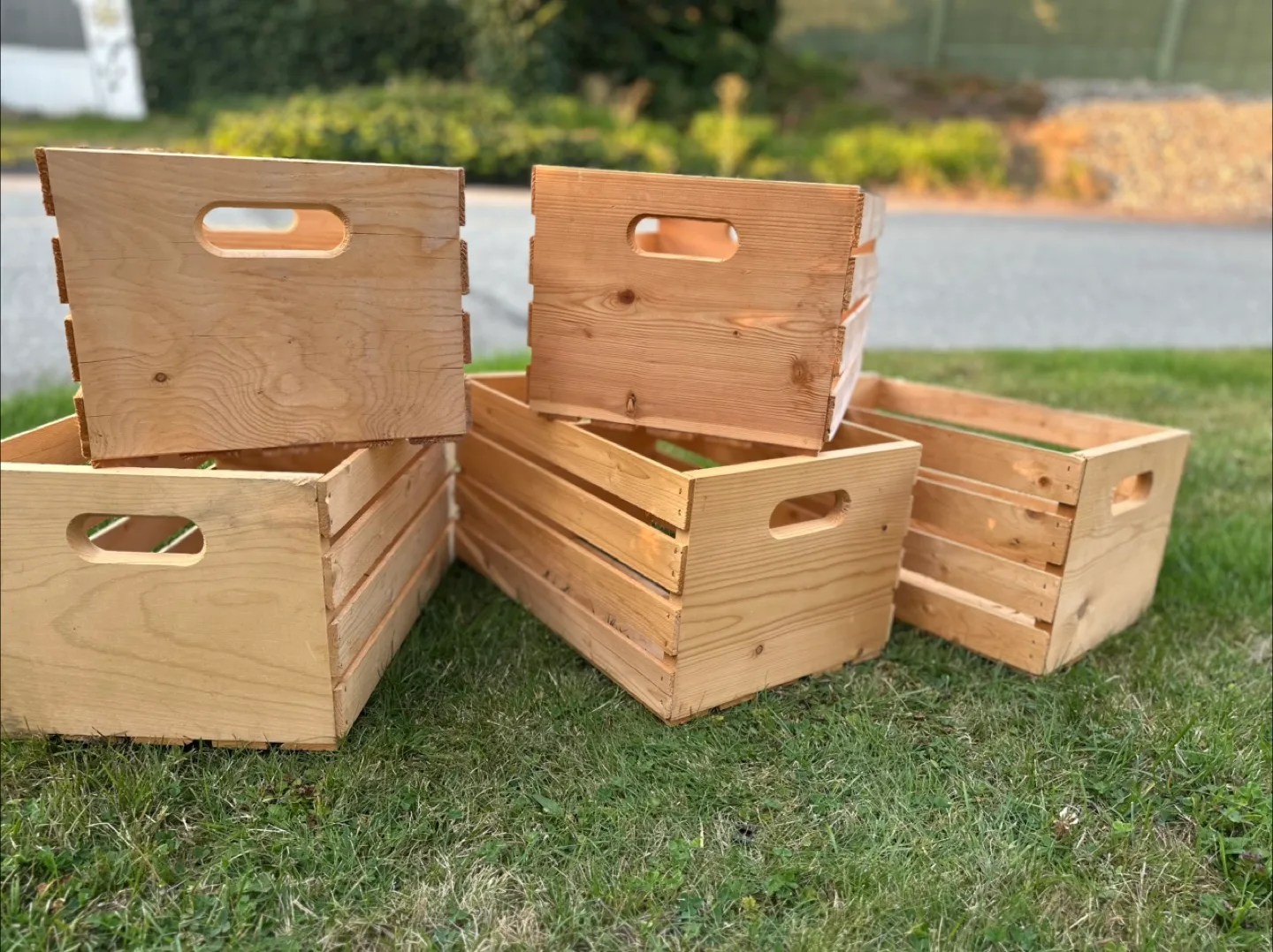 Wooden Storage Crates - Set of 5 thumbnail
