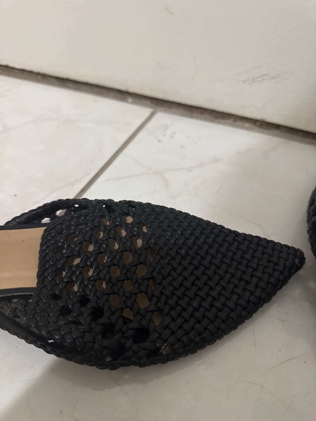 Dynamite Black Woven Mules - Size 8 - photo 3