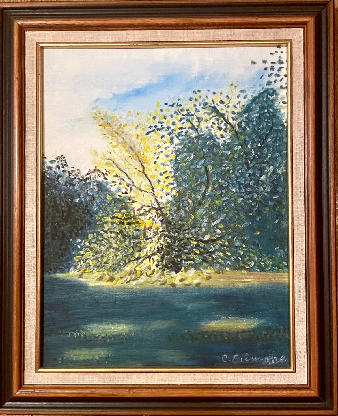 Acrylic painting - Forest Light thumbnail