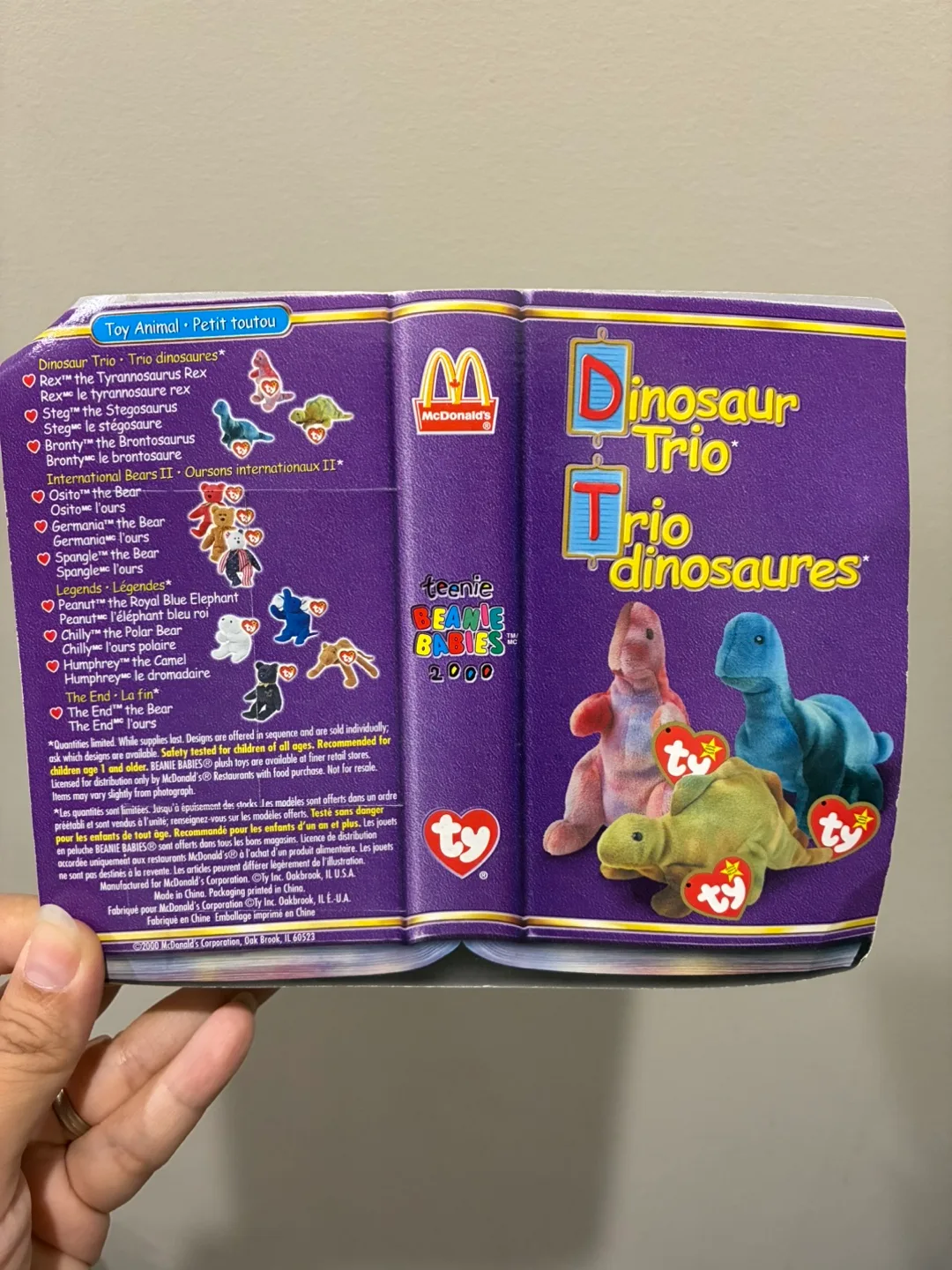 NIP Vintage Beanie Baby Bronto image indicator(2)