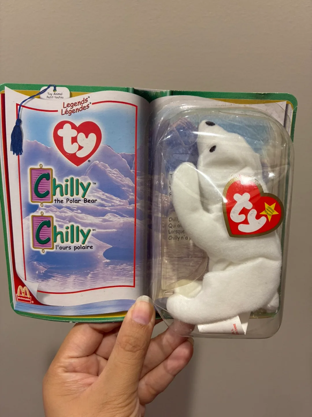 NIP Vintage Ty Beanie Babies Legends - Chilly the Polar Bear thumbnail