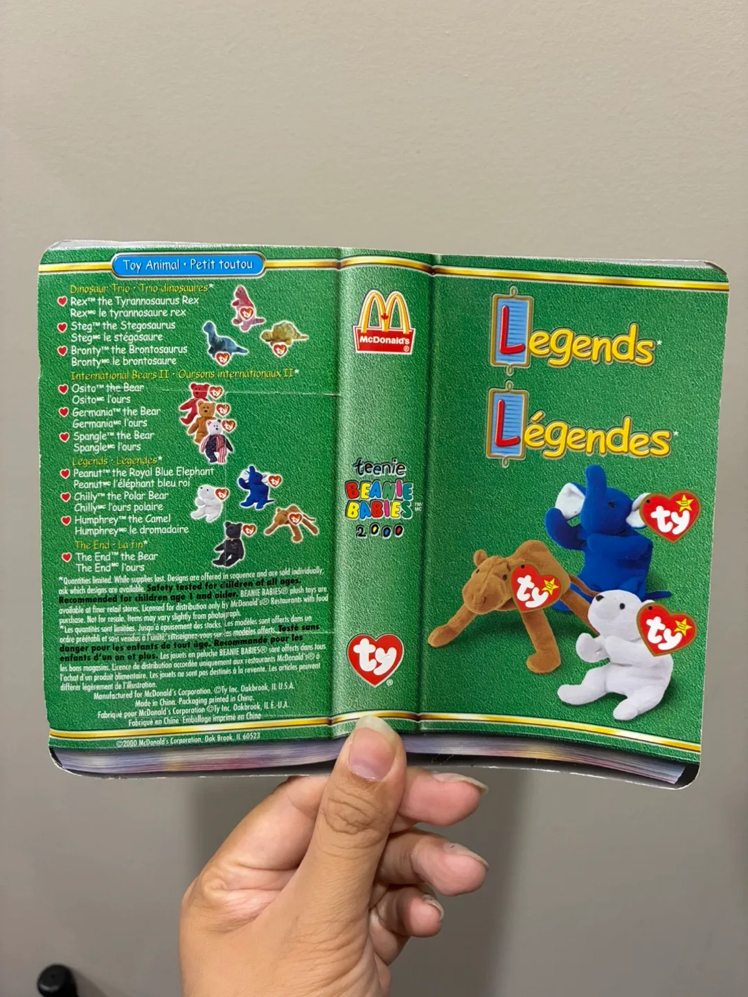 NIP Vintage Ty Beanie Babies Legends - Chilly the Polar Bear image indicator(2)