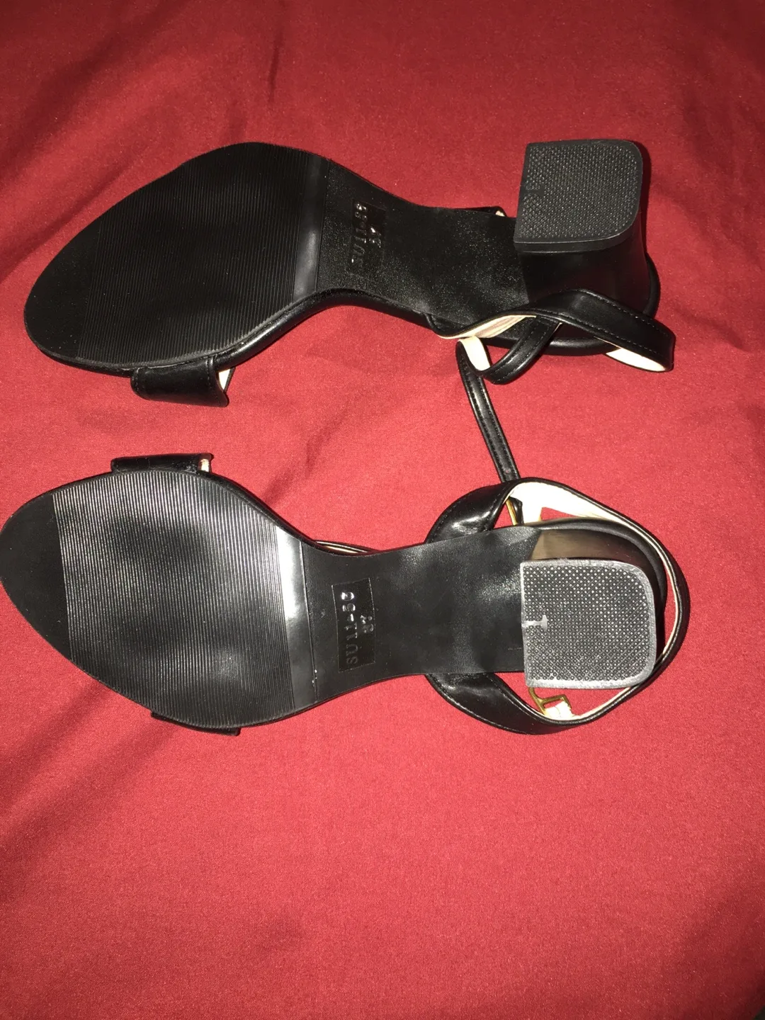 Black Leather Sandals Size 7 image indicator(2)
