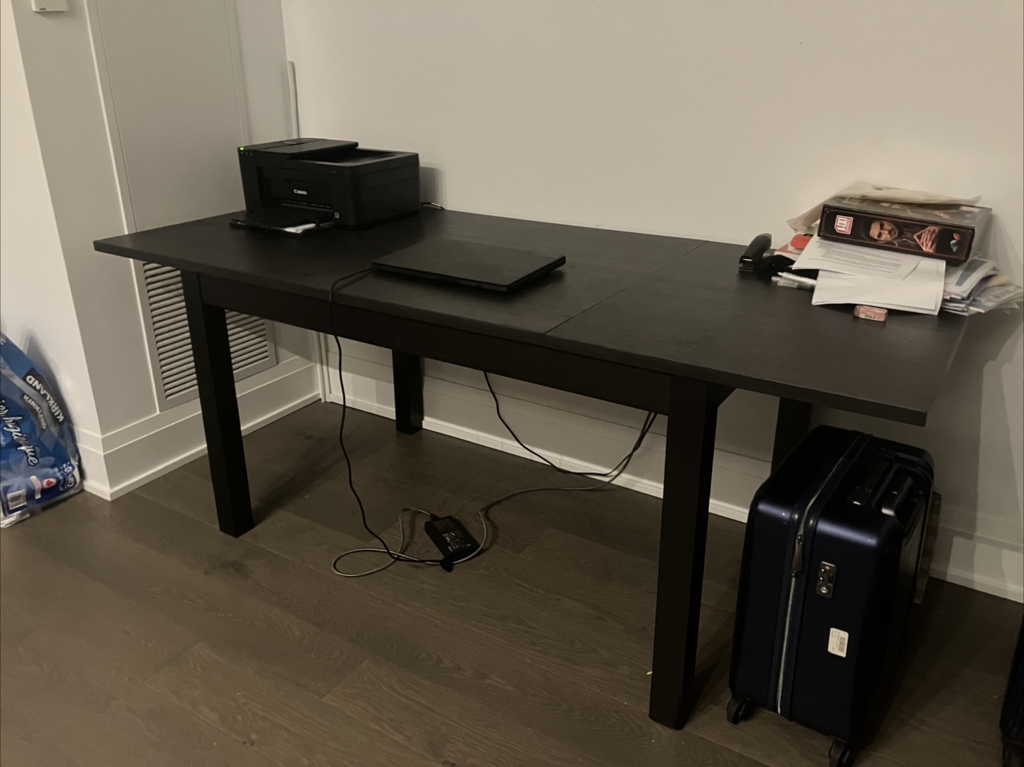 Black IKEA Extendable Dining Table