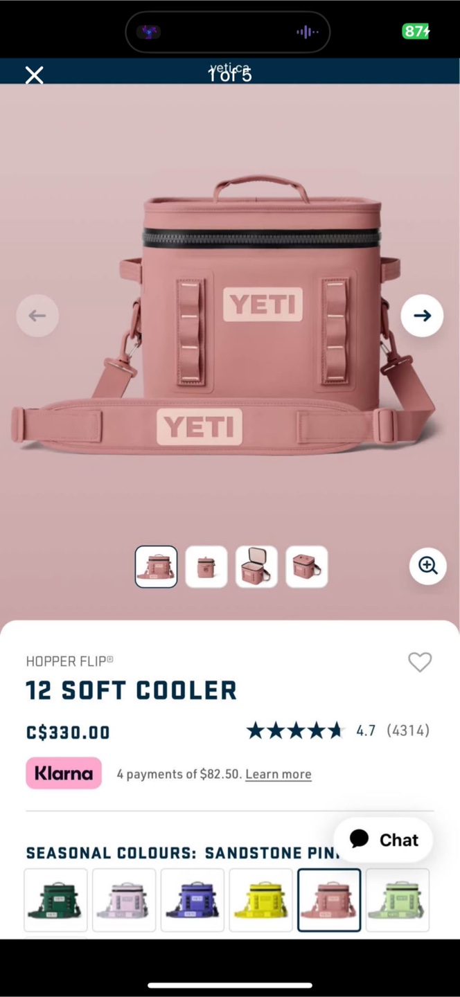 Yeti Hopper Flip 12 Soft Cooler - Sandstone Pink - photo 5