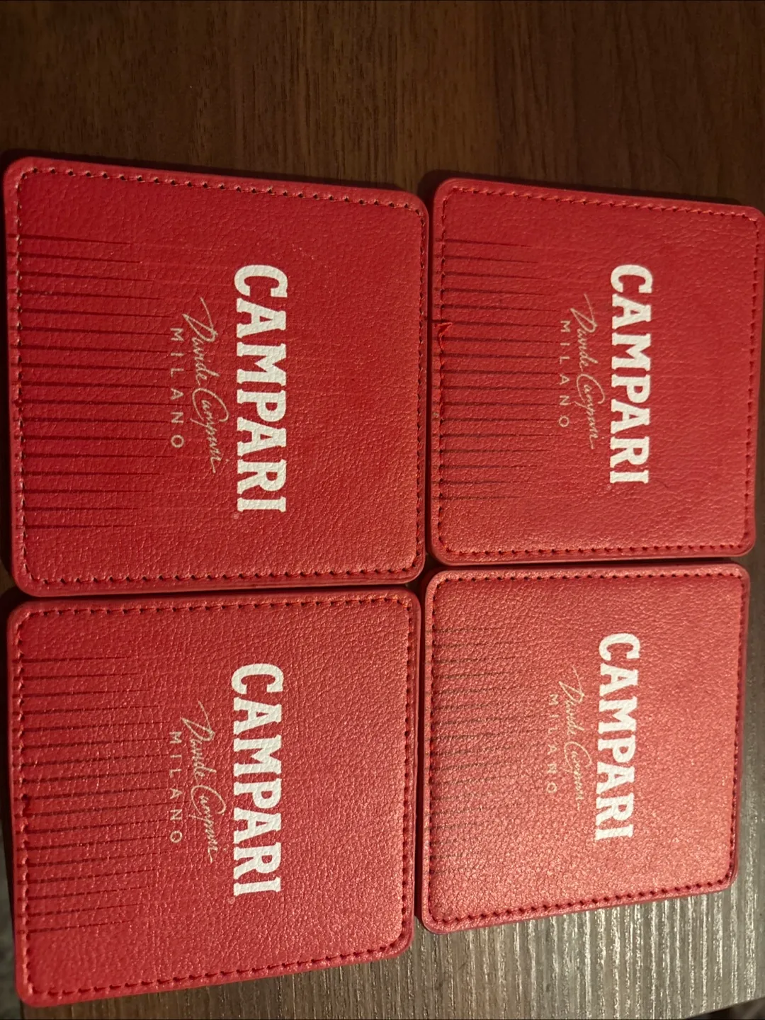 Campari Milano Red Coasters (Set of 4)