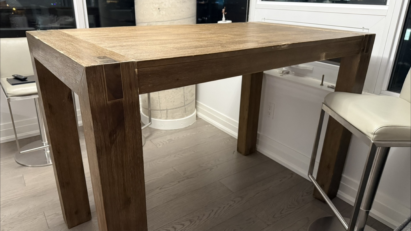 Structube Bar Table - solid acacia wood - photo 2
