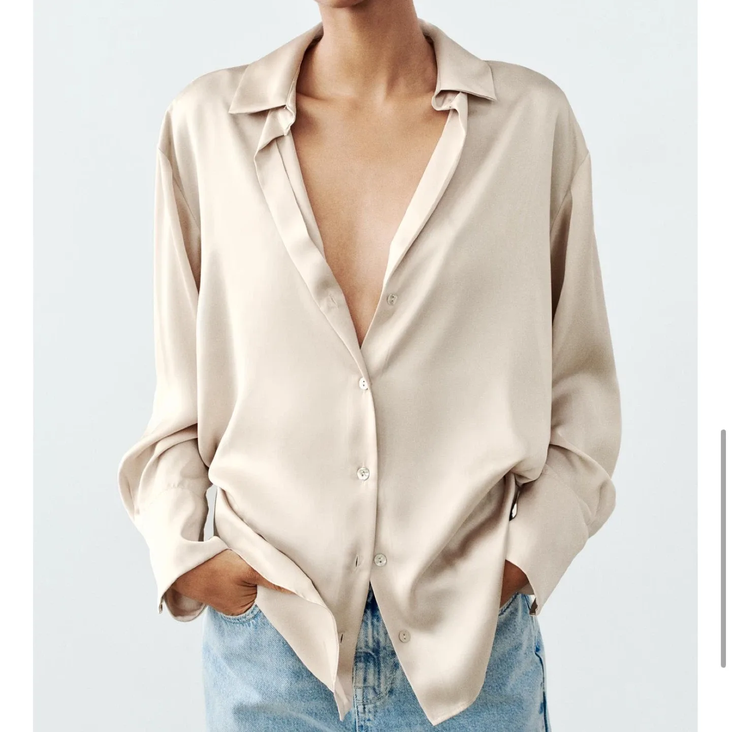 Zara satin effect shirt small image indicator(2)