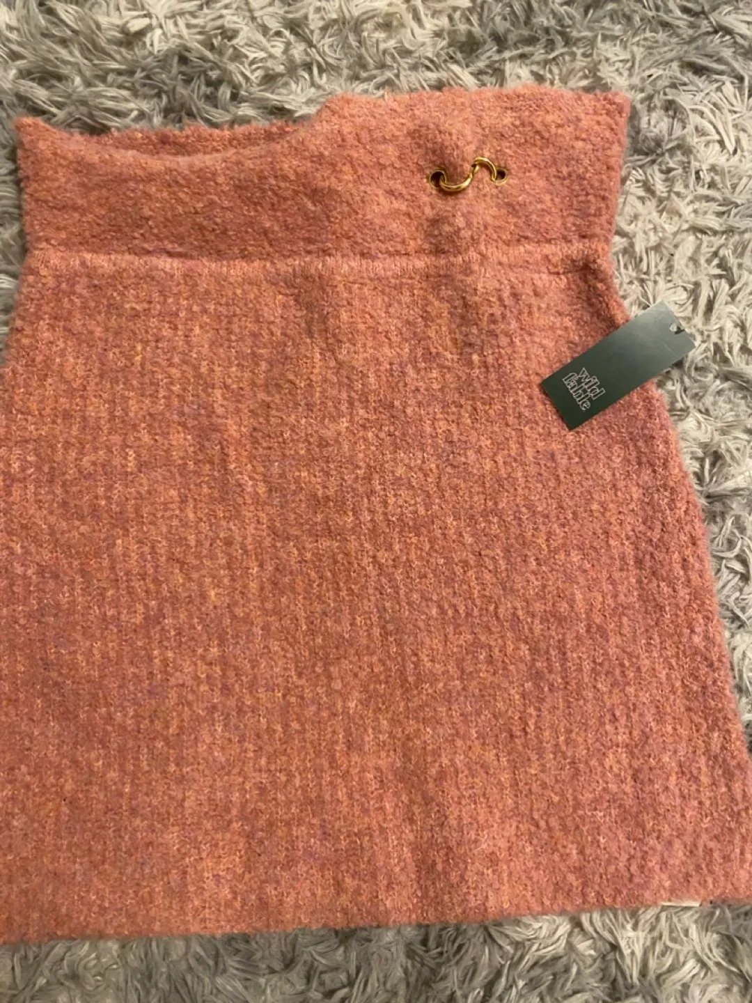 Wild Fable Pink Knit Mini Skirt image indicator(2)