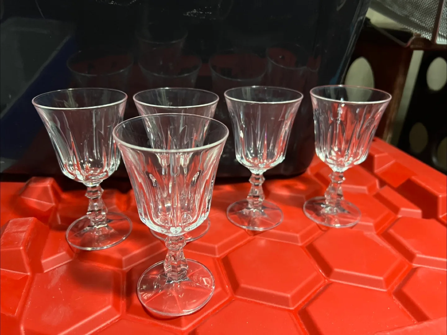 set of 5 wine glasses thumbnail