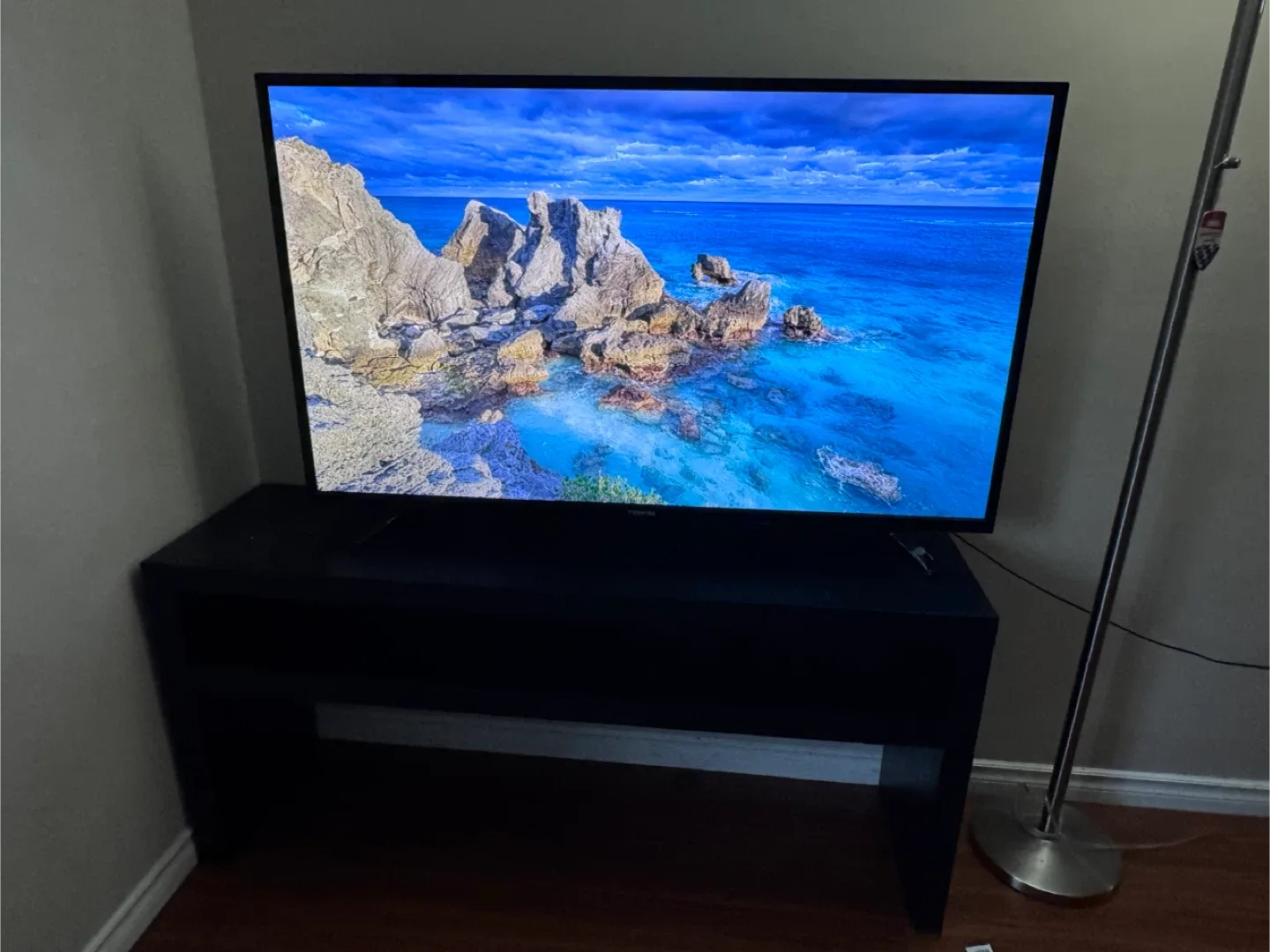 TV on a Black Stand