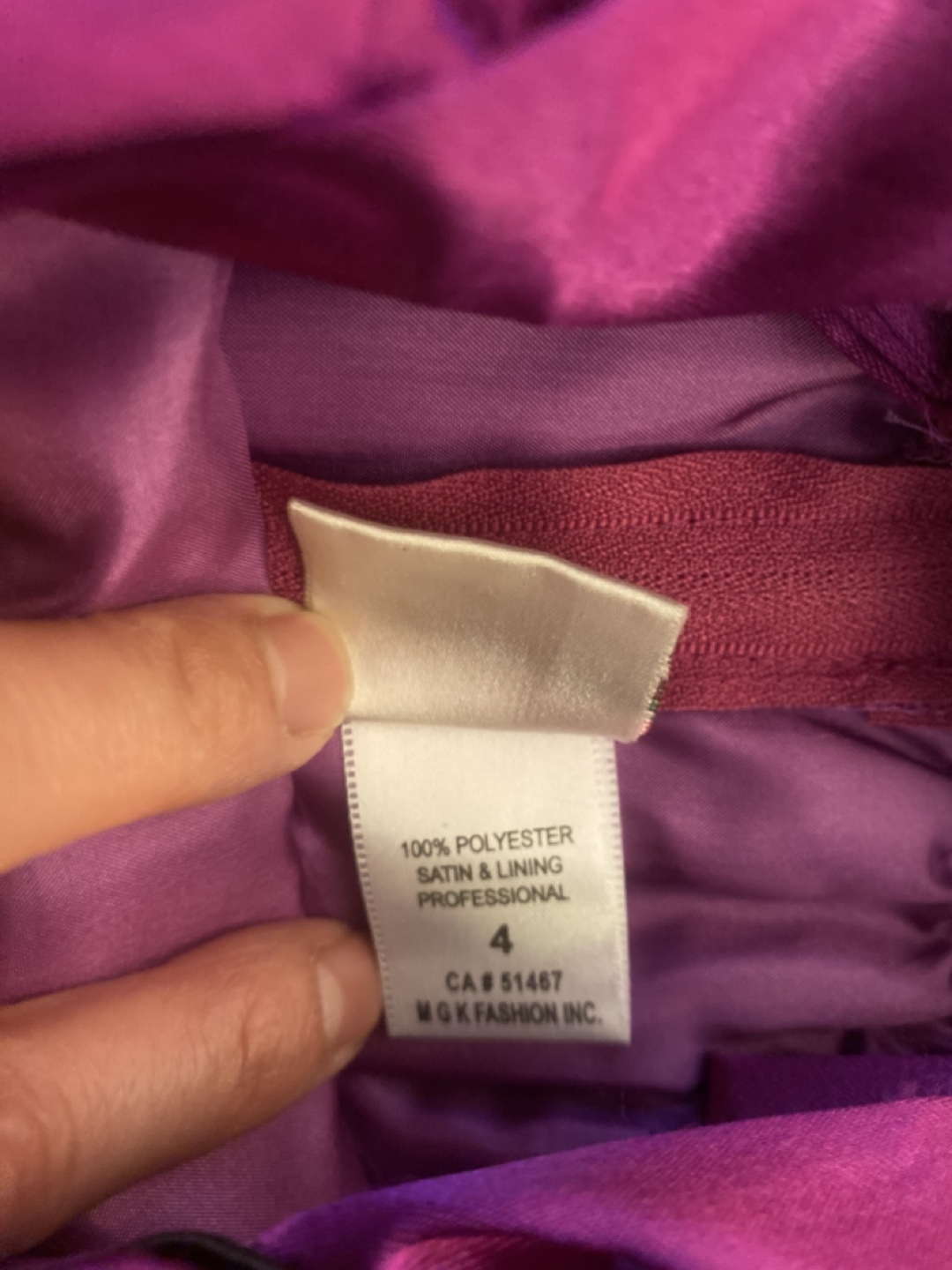 Magenta Girls Dress Size 4 - photo 2