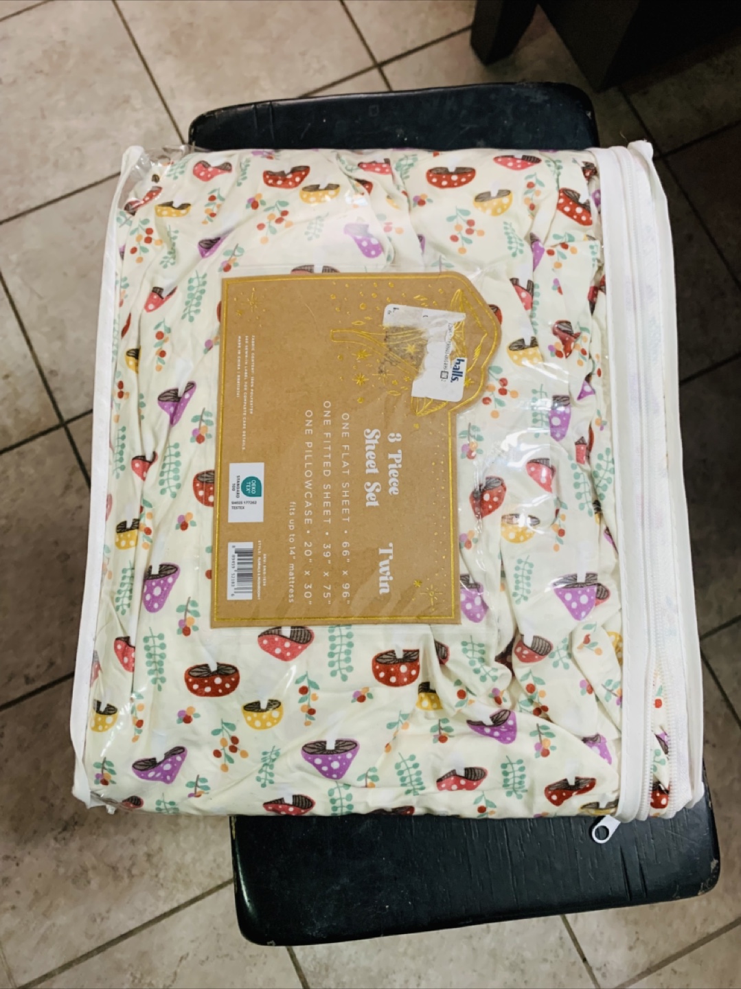 Enchanted Mushroom Twin Sheet Set - New! - photo 2