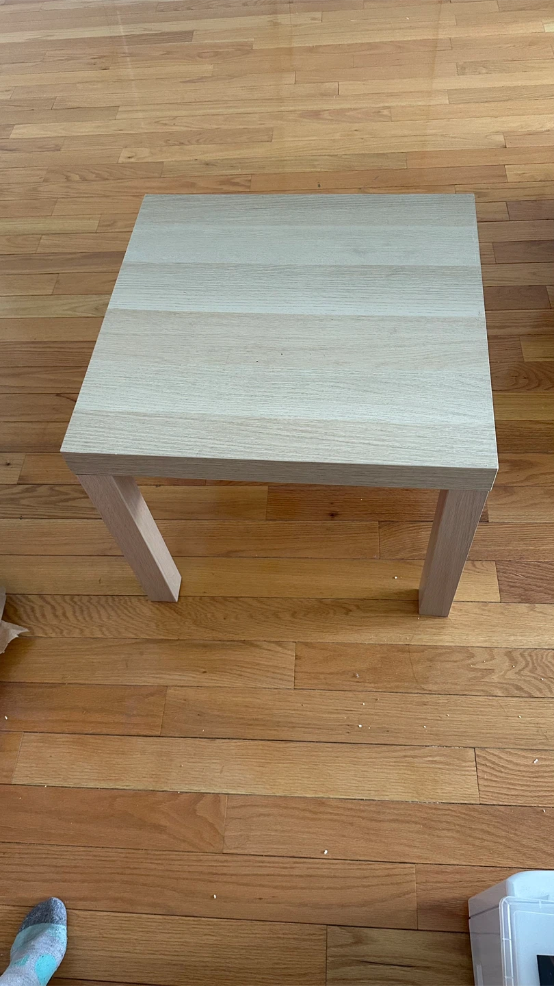 Ikea Light Wood Square Side Table