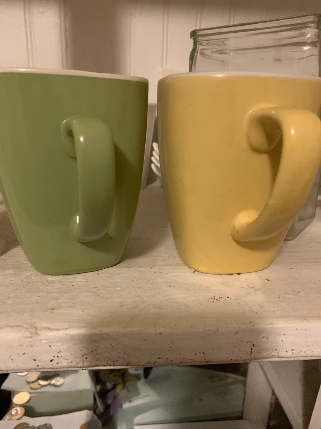 Green and Yellow Coffee Mugs thumbnail