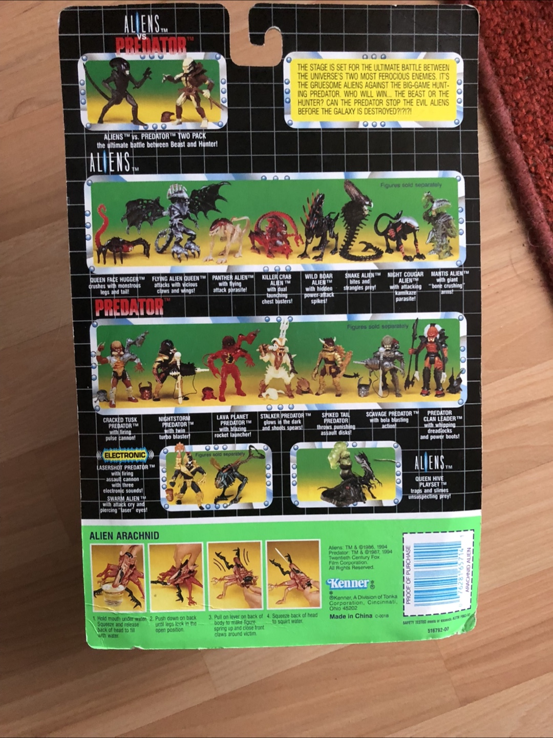 Vintage 1994 Kenner Aliens Arachnid Alien Action Figure - photo 2