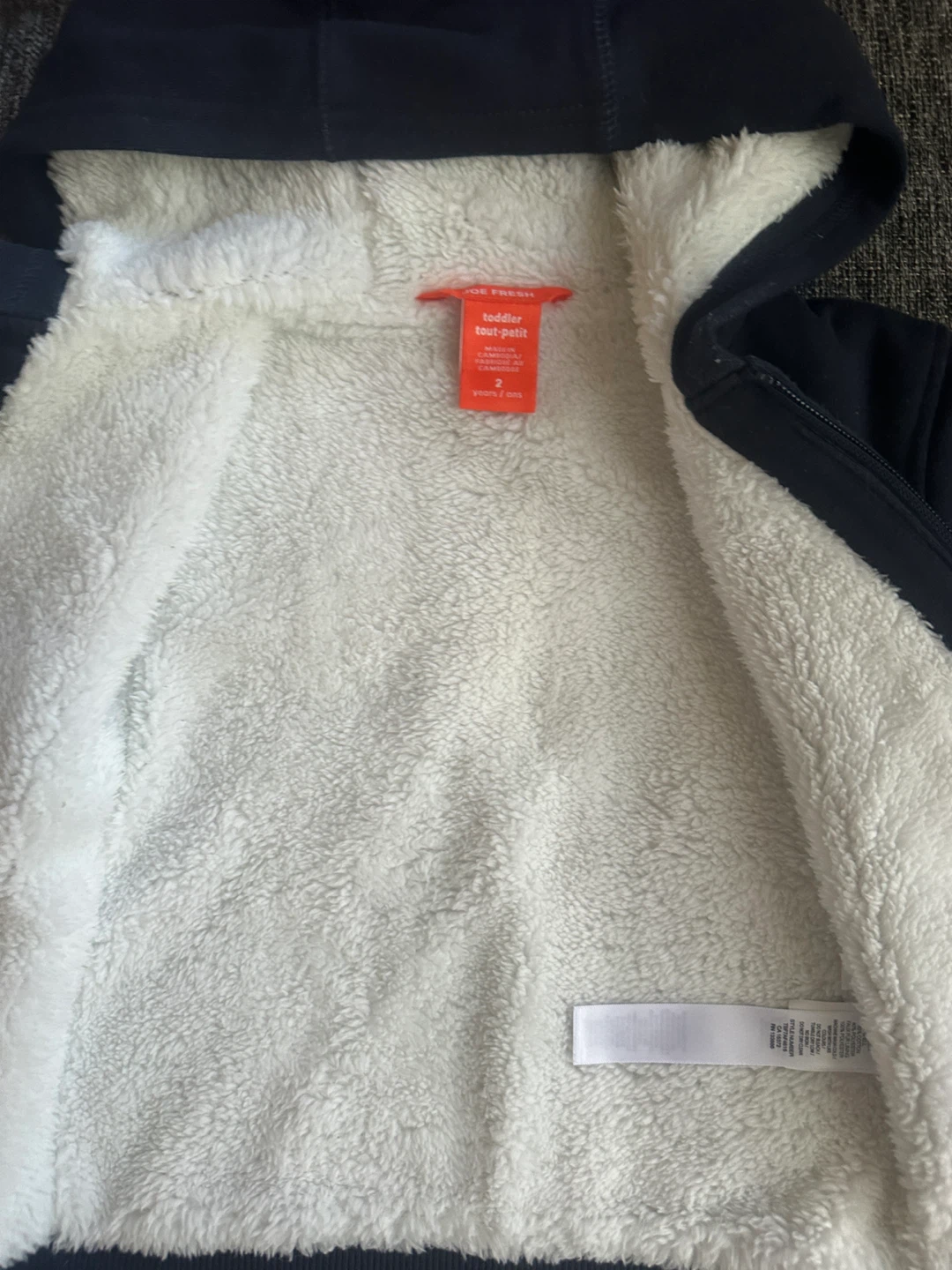 Toddler Fleece-Lined Hoodie, Size 2 - photo 3