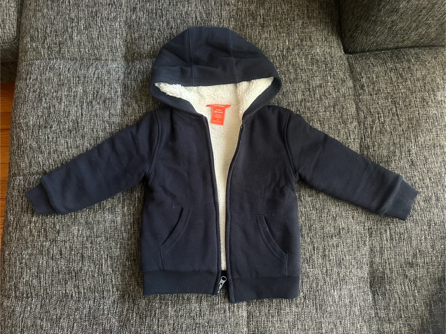 Toddler Fleece-Lined Hoodie, Size 2