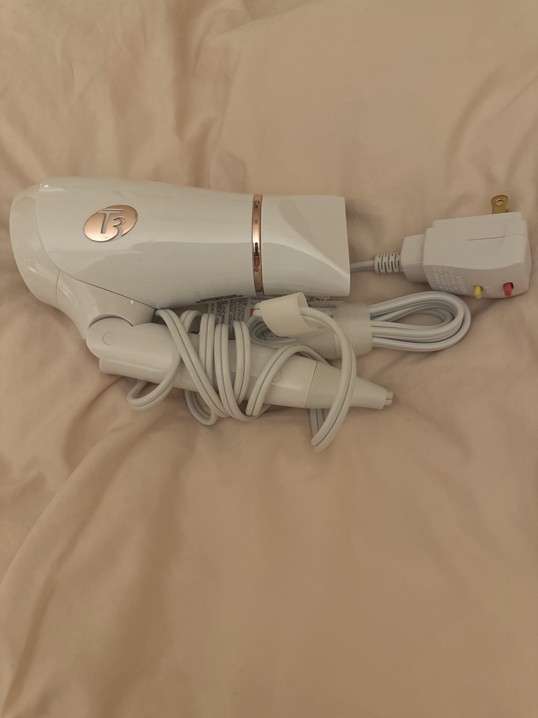 T3 Compact Folding Hair Dryer - White & Rose Gold - photo 2