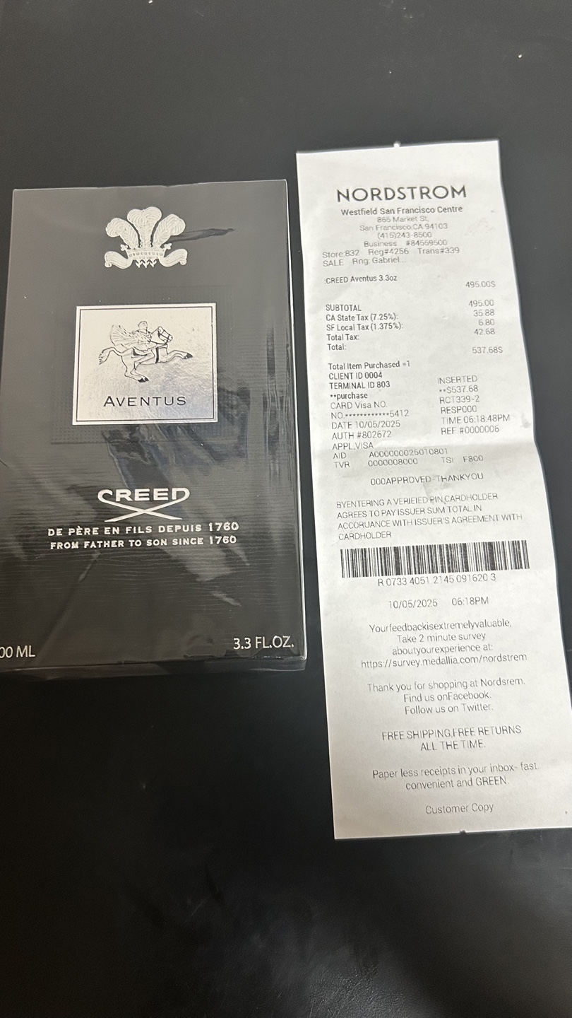 Creed Aventus 100ml - New - photo 4