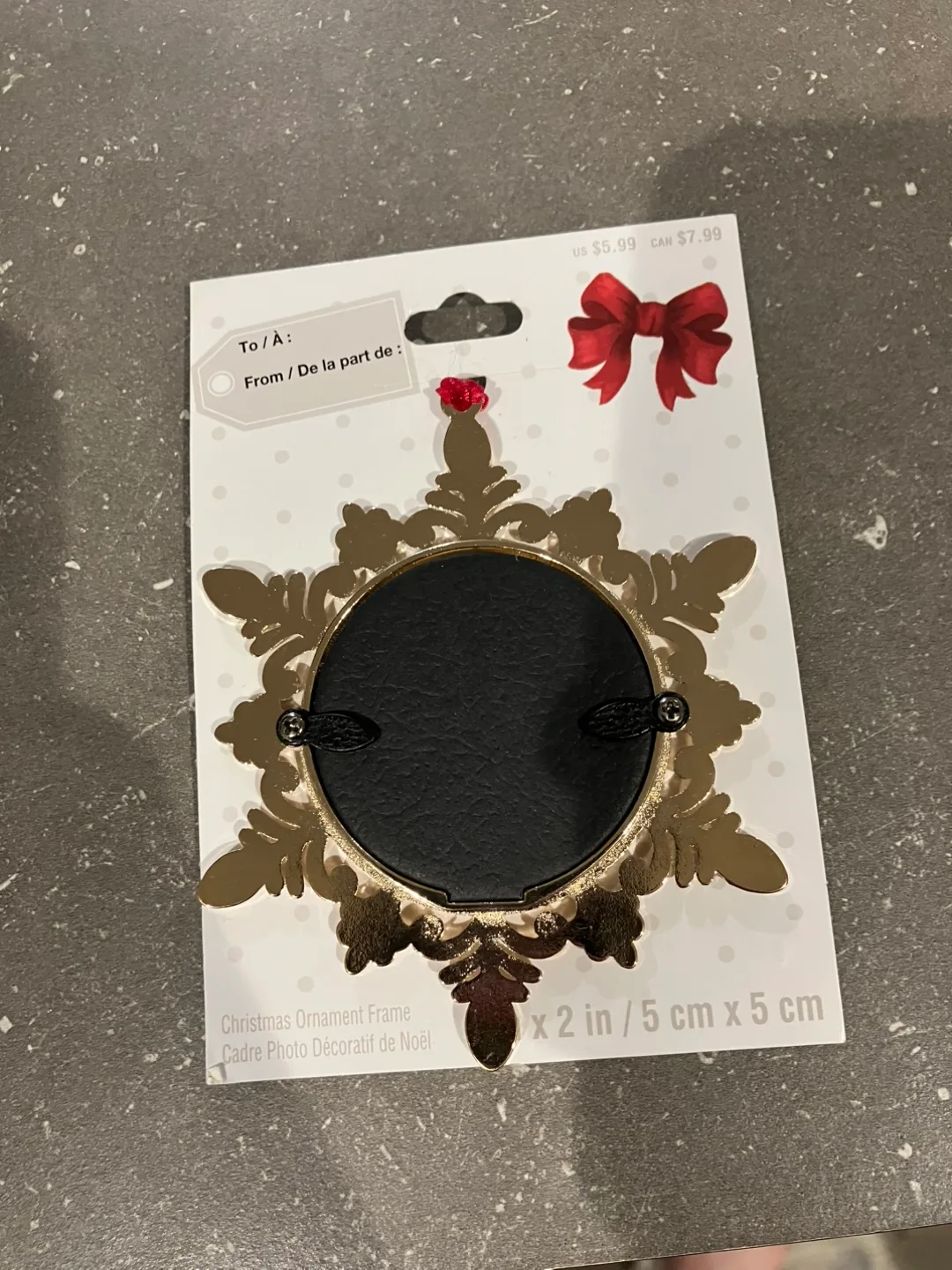 Picture Frame Christmas Ornament image indicator(3)