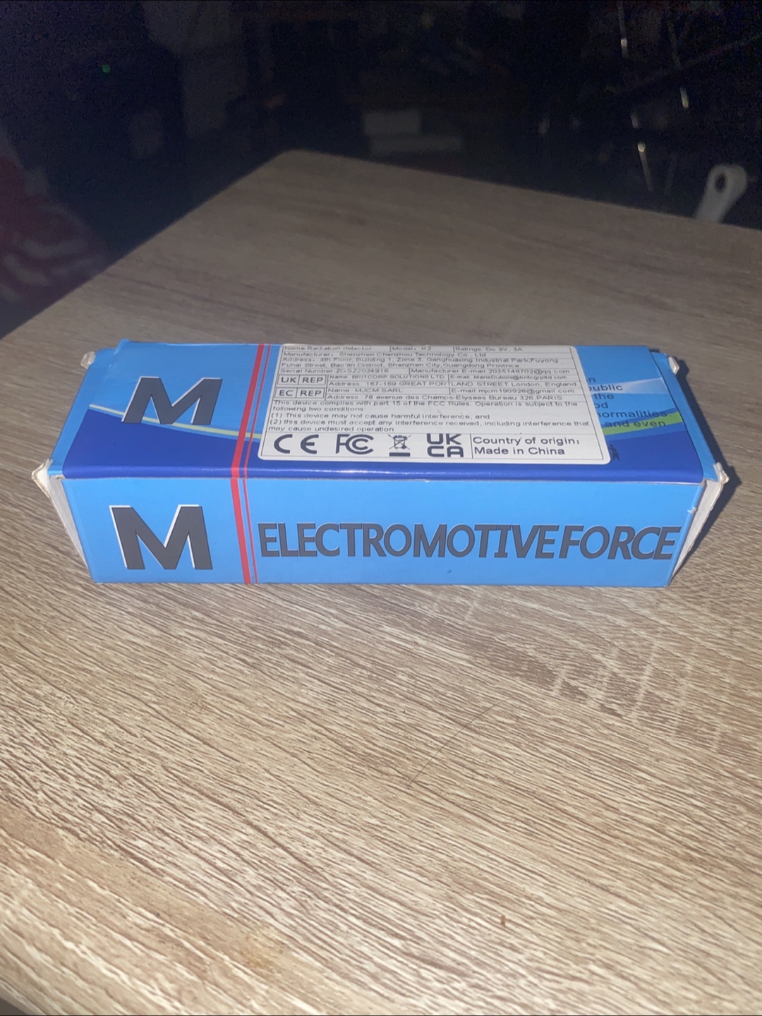 Electromotive Force Radiation Detector Model K3