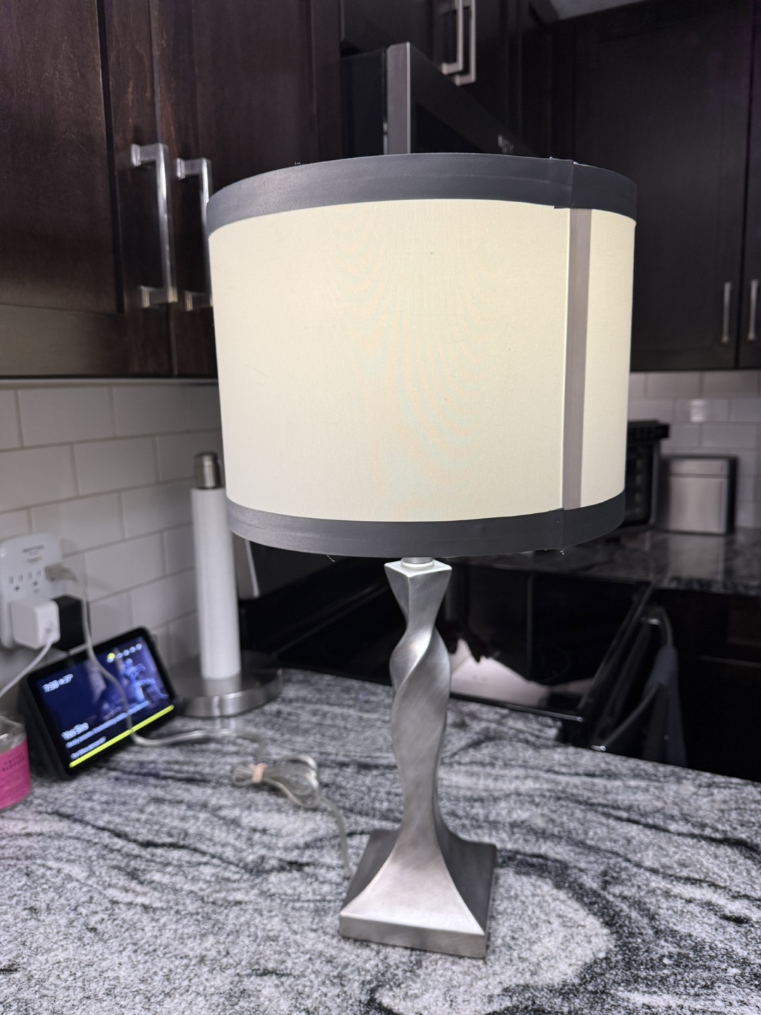 Table Lamp with Grey Base