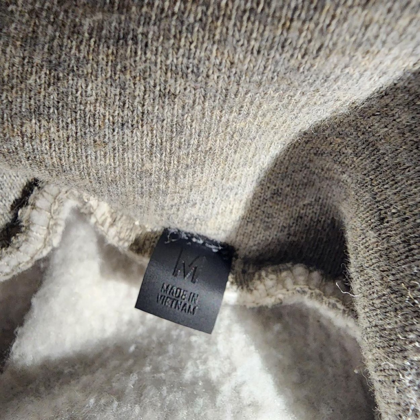 Essentials Dark Heather Oatmeal Pullover Hoodie Size M - photo 3