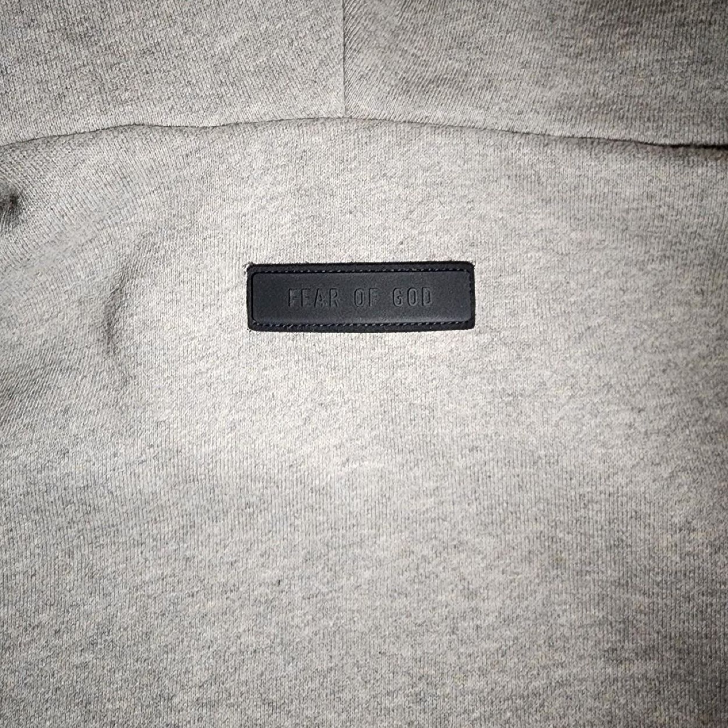Essentials Dark Heather Oatmeal Pullover Hoodie Size M - photo 5