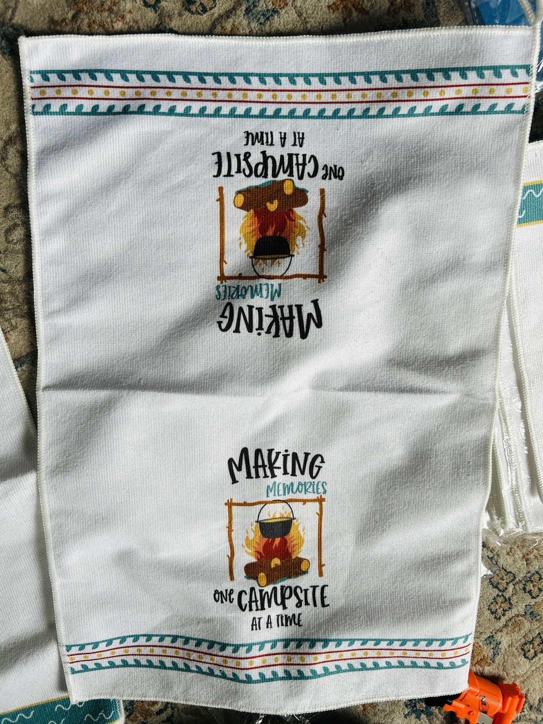 Camping Themed Kitchen Towel