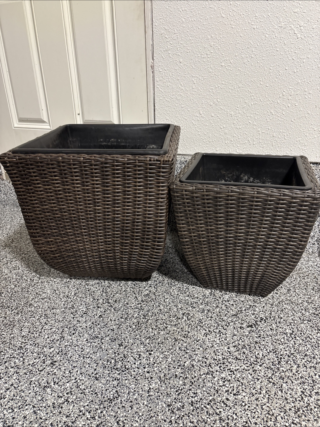 Wicker Plant Pots - Set of 2