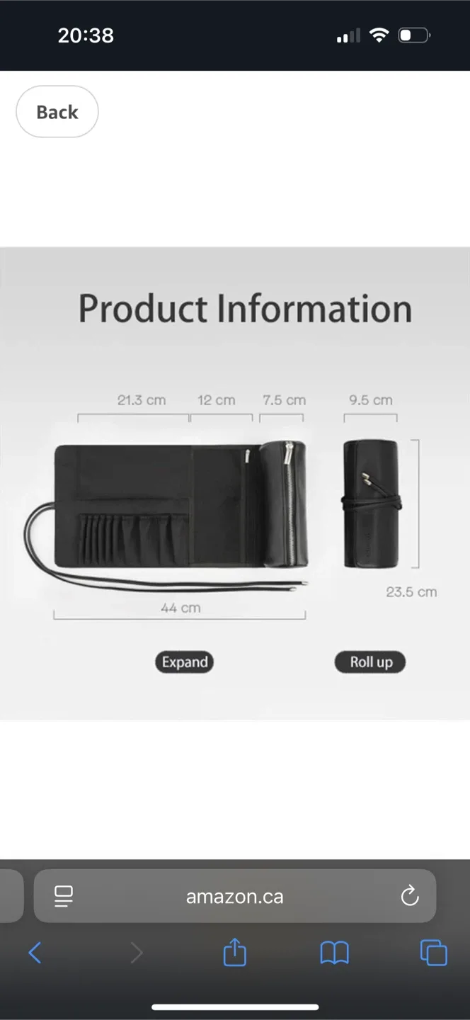 New Happy Makeup Brush And Makeup Organizer Travel Bag image indicator(4)