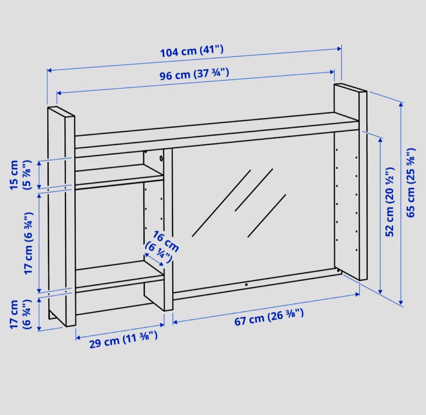 IKEA Hemnes wall shelf Brown-Black - photo 3