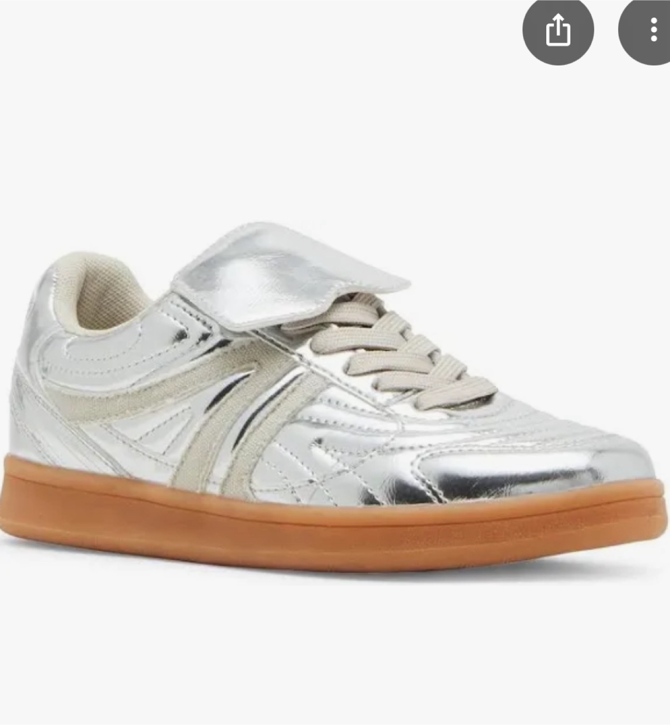 Steve Madden Women's Silver Sneakers