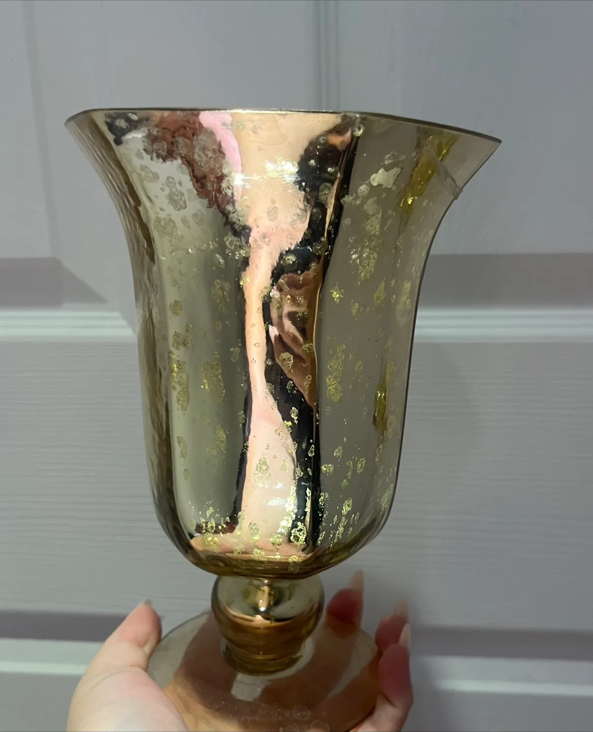 Gold Mercury Glass Vase thumbnail