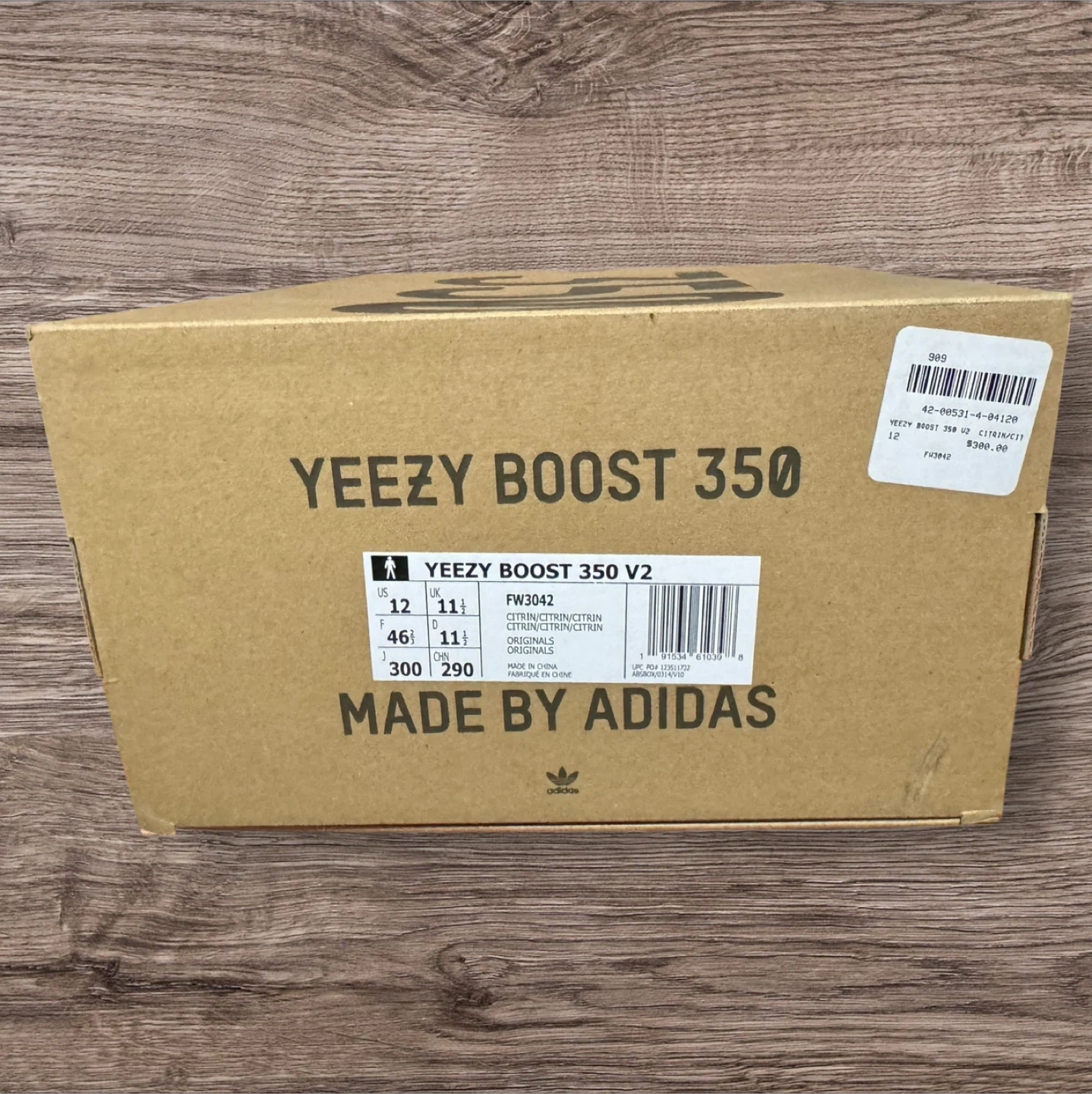 Adidas Yeezy Boost 350 V2 Citrin Size 12 - photo 5