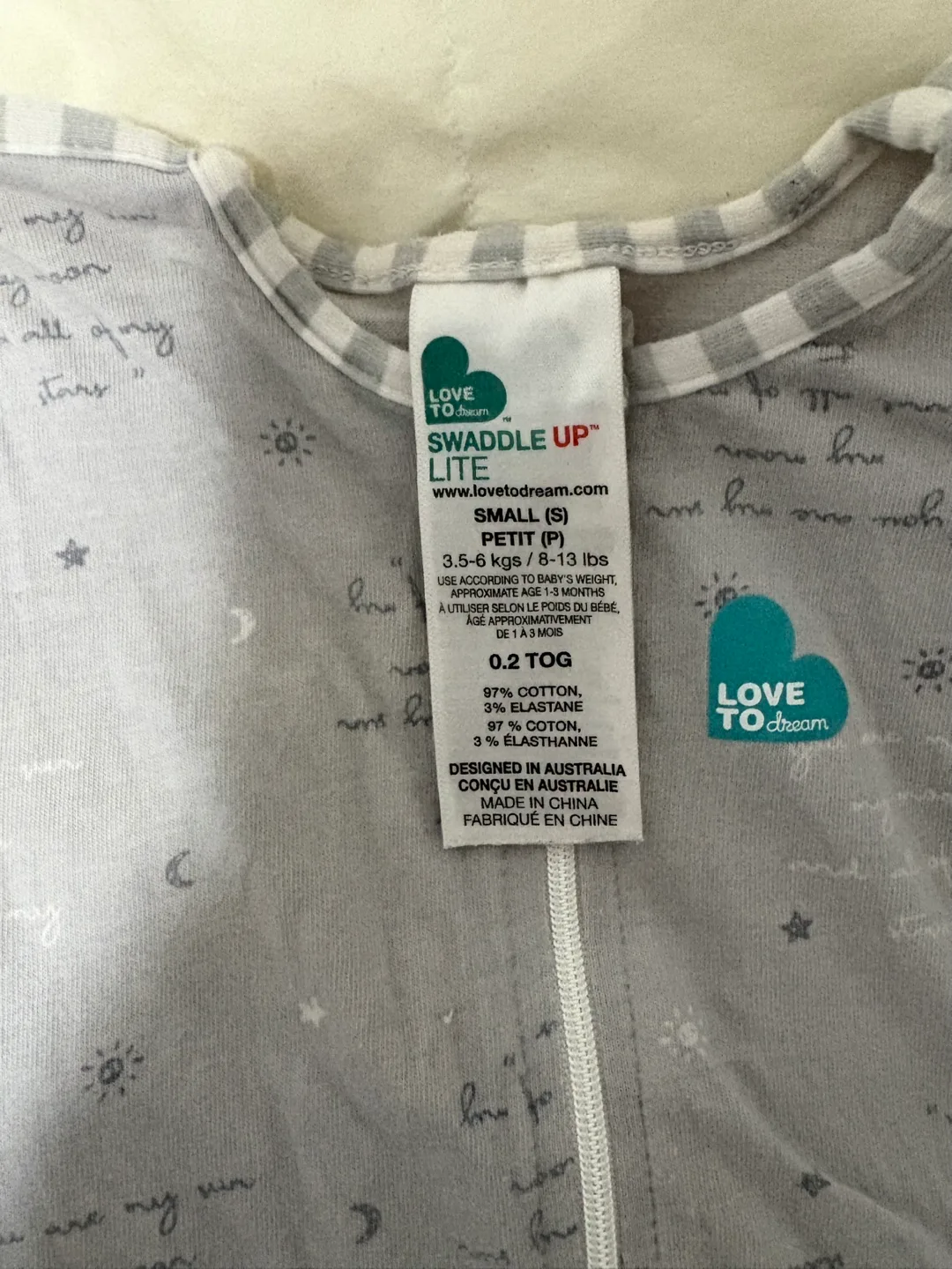 Love To Dream Swaddle UP,  Size Small thumbnail