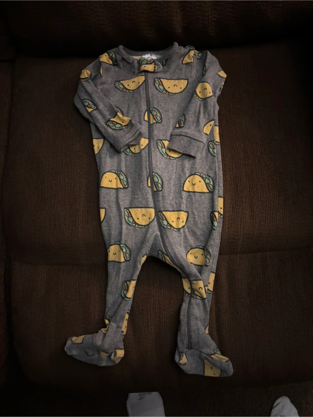 Gerber 3-6 Months Taco Print Pajamas
